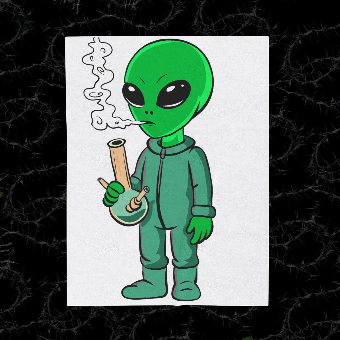 Alien Smoke - Velveteen Plush Blanket