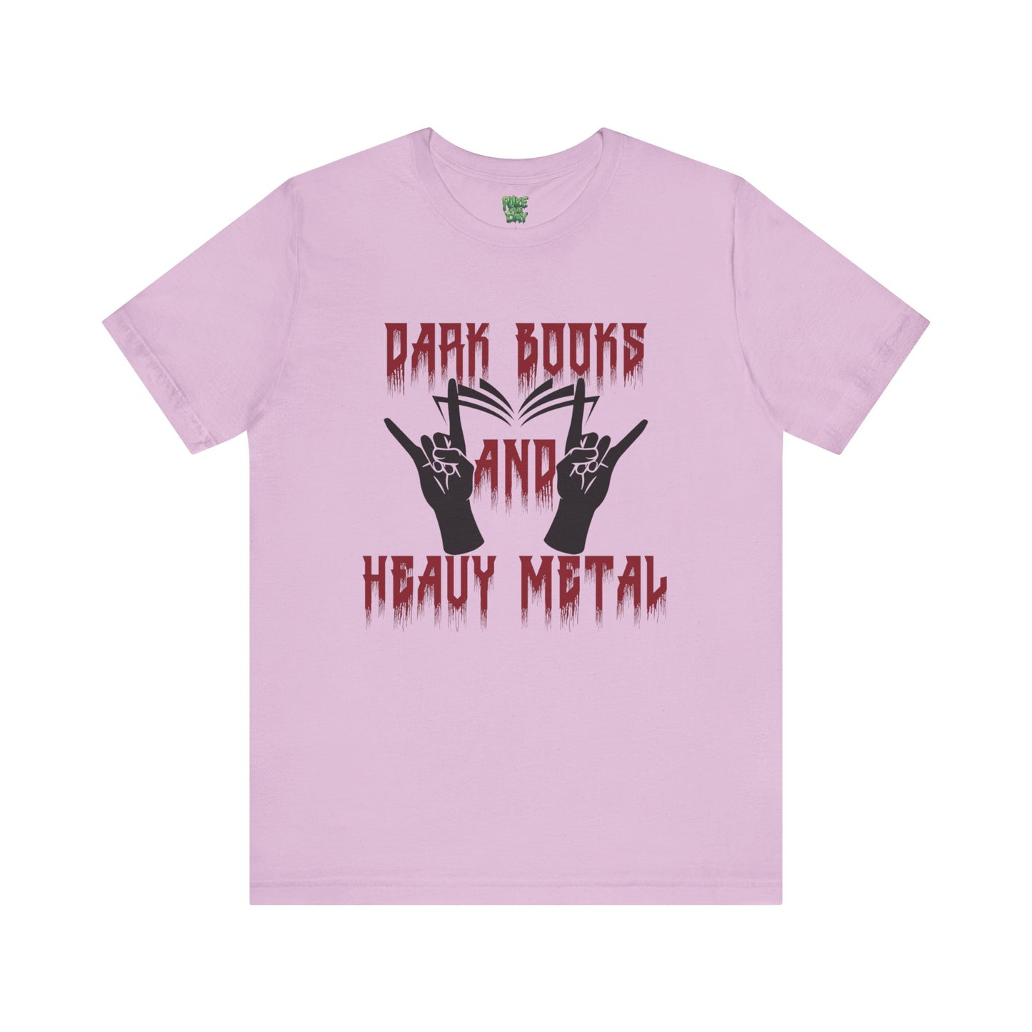 DARK BOOKS & HEAVY METAL - Unisex Jersey Short Sleeve Tee