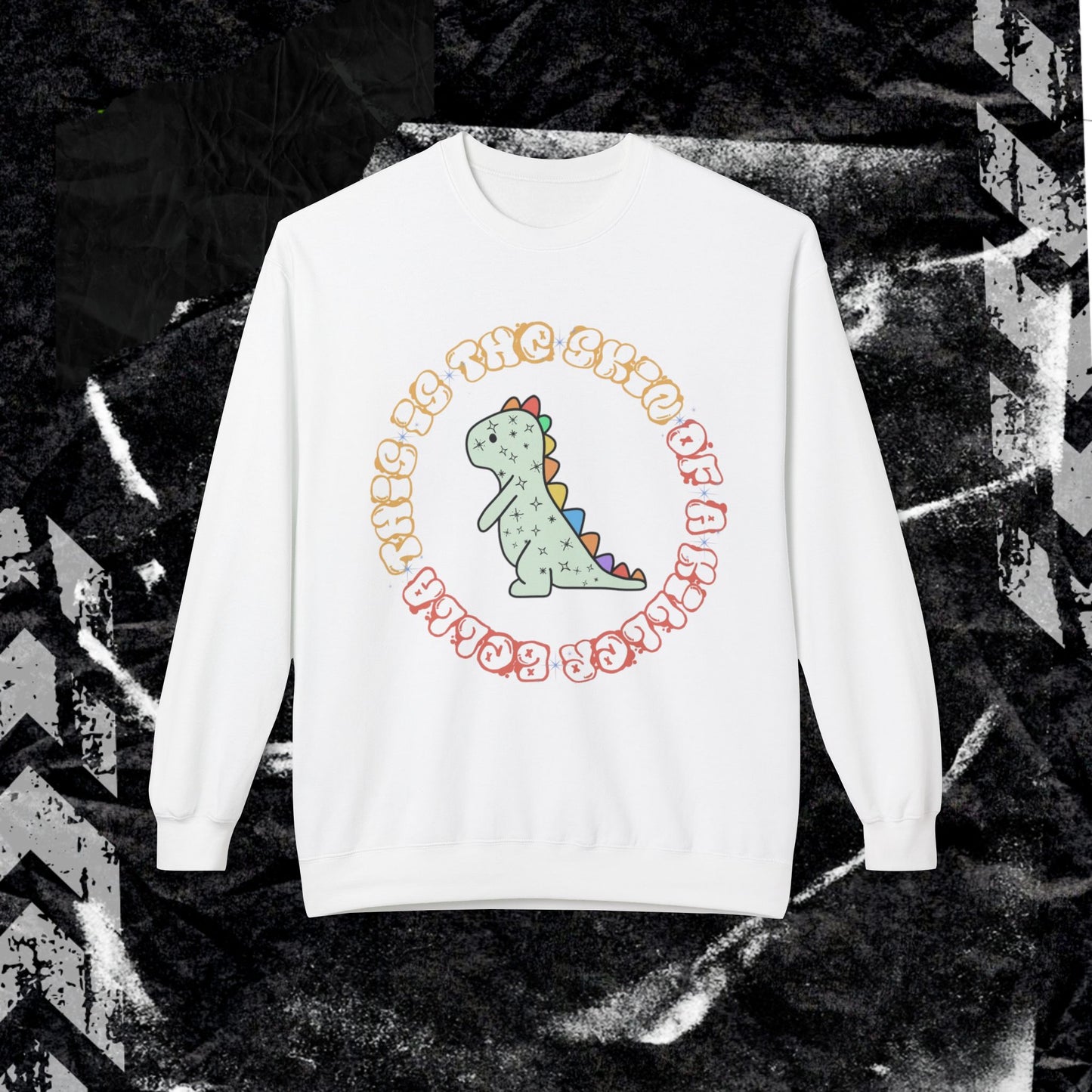This is the Skin of A Killer Bella - Unisex Midweight Softstyle Fleece Crewneck Sweatshirt