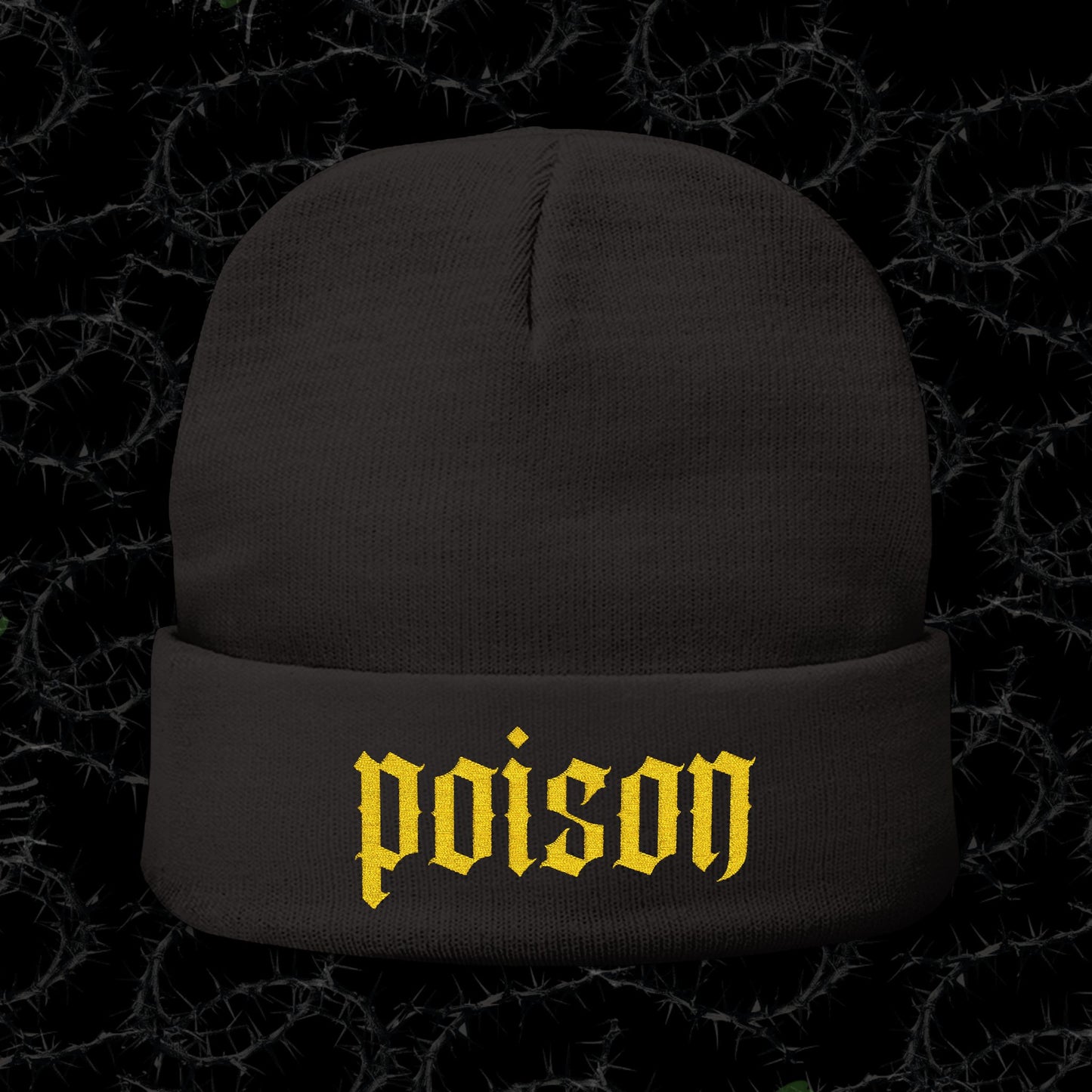 POISON - Knit Beanie (Embroidery)