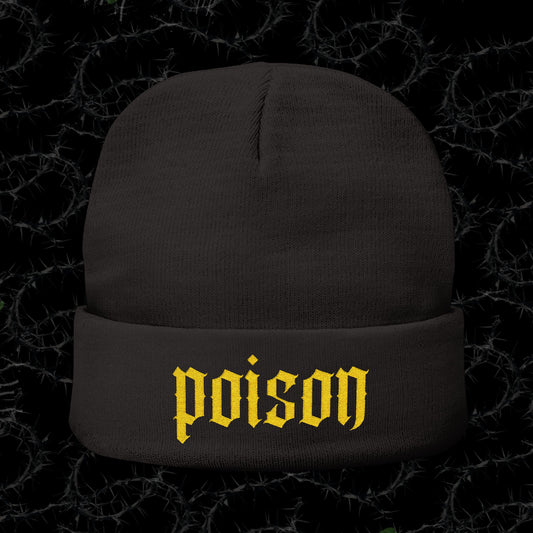 POISON - Knit Beanie (Embroidery)