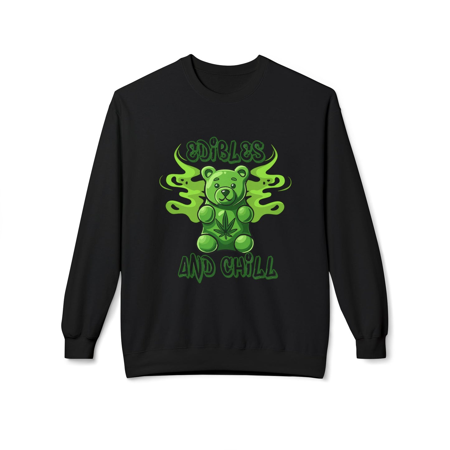 EDIBLES AND CHILL - Unisex Midweight Softstyle Fleece Crewneck Sweatshirt