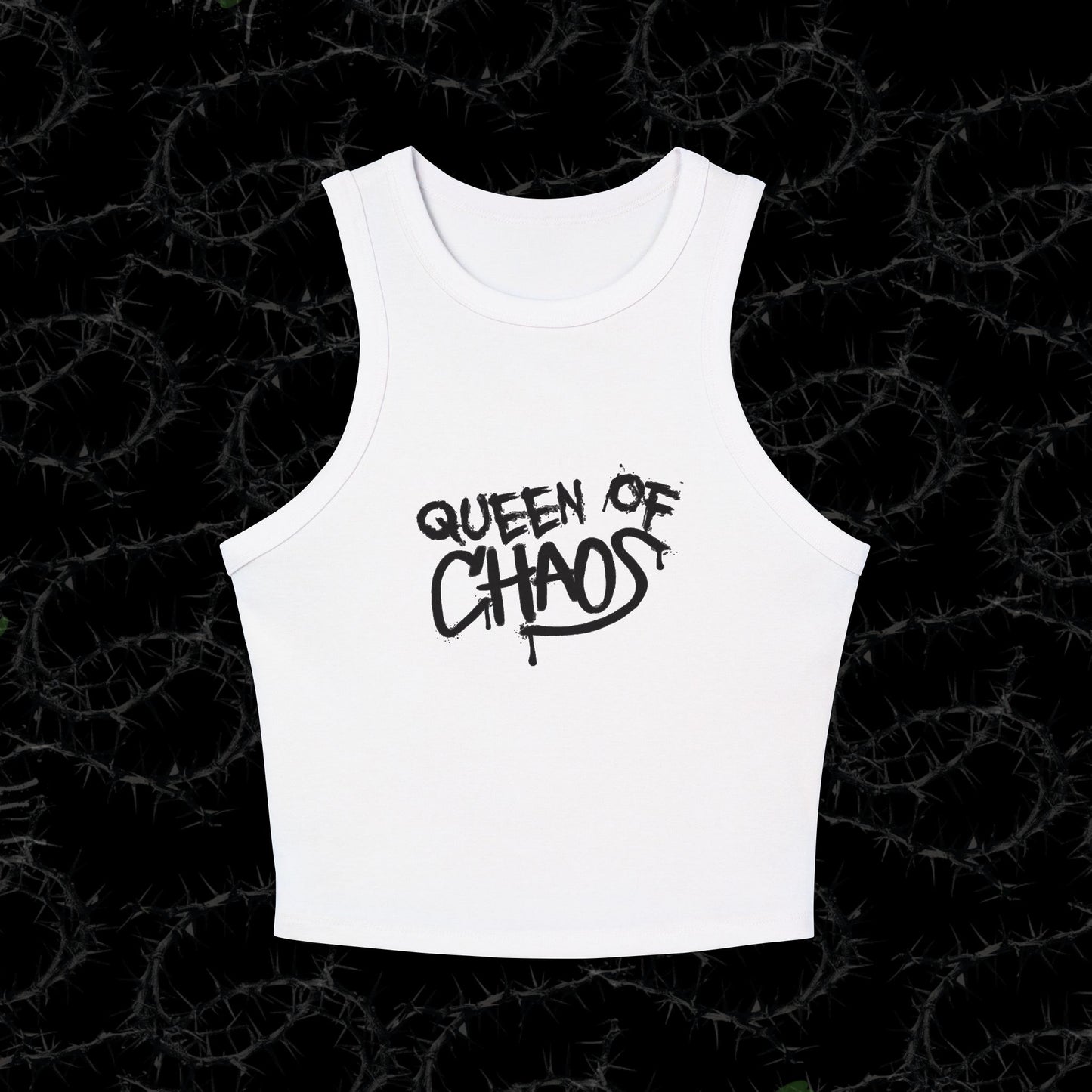 Queen Of Chaos - Women's Micro Rib Racer Tank Top