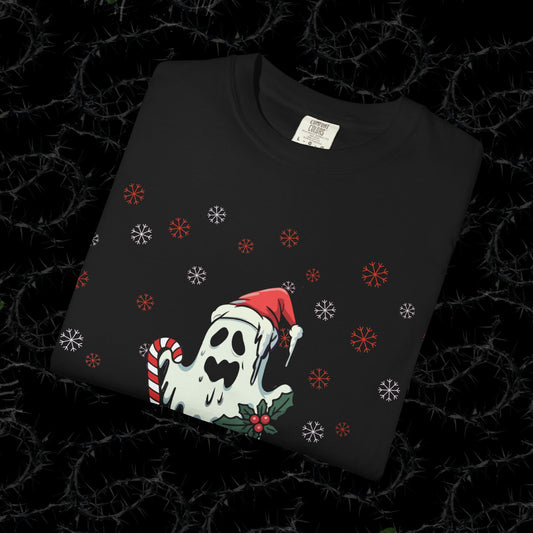 HAUNTING CHRISTMAS - Unisex Garment-Dyed T-shirt