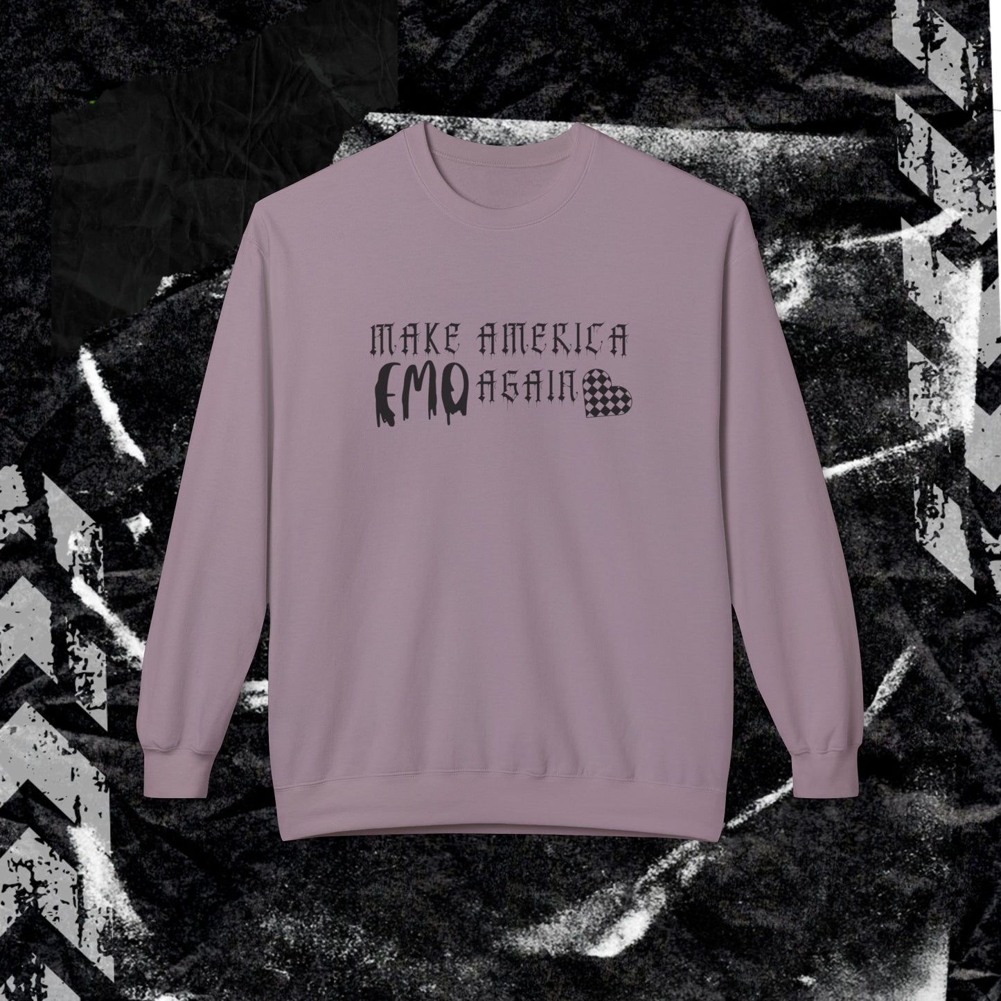 Make America Emo Again - Unisex Midweight Softstyle Fleece Crewneck Sweatshirt