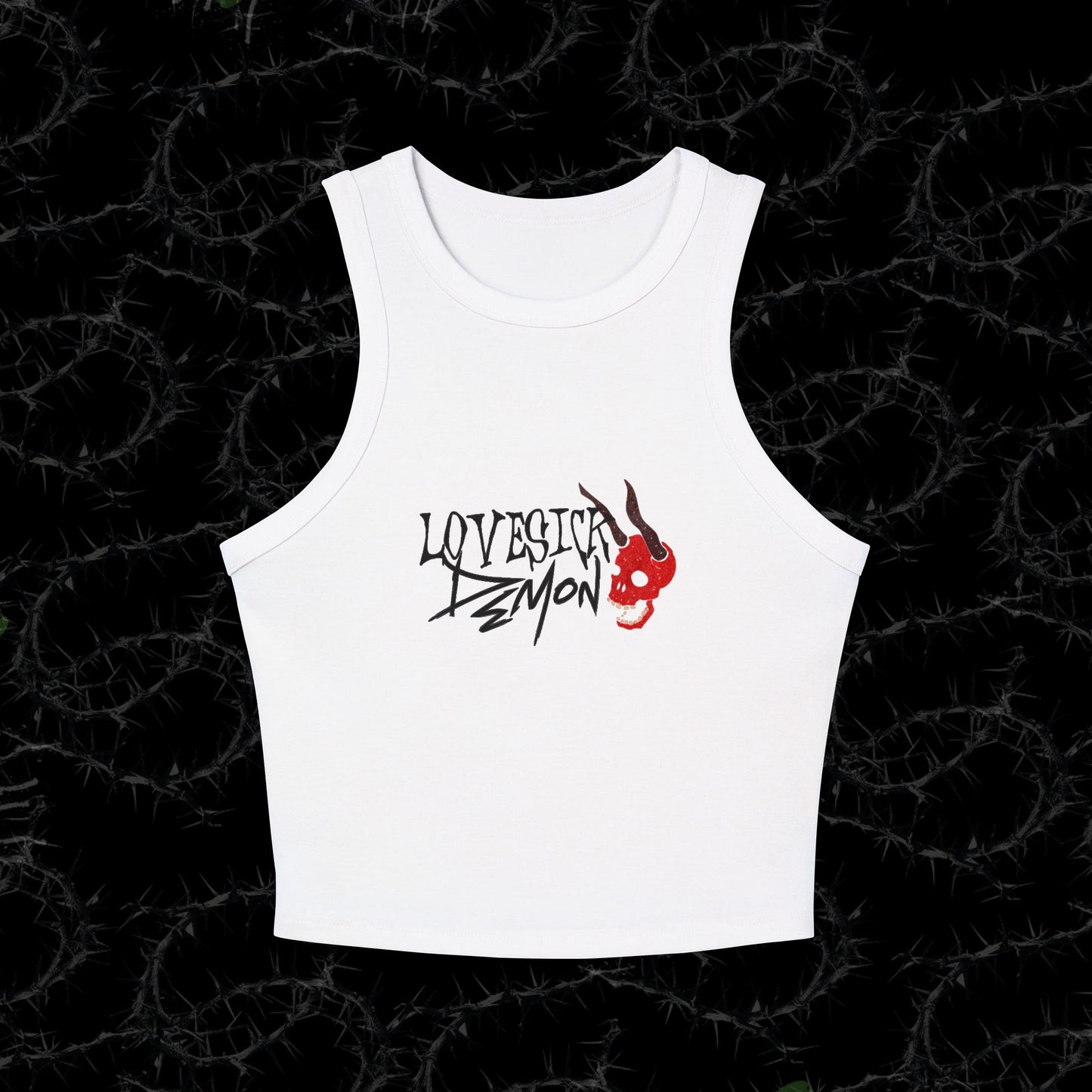 Lovesick Demon - Women's Micro Rib Racer Tank Top