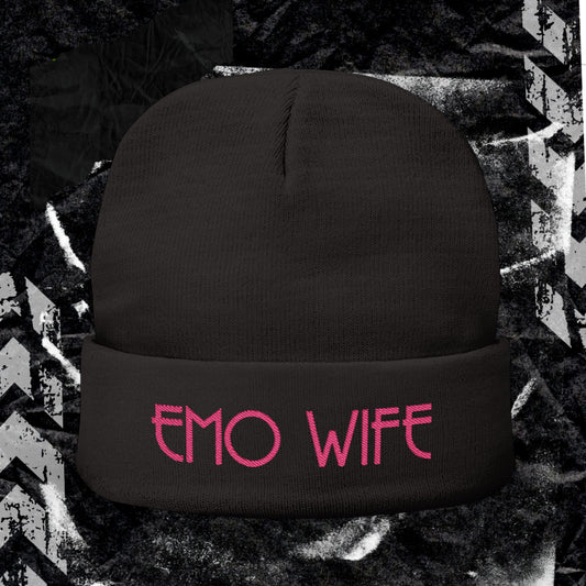 EMO WIFE - Knit Beanie (Embroidery)