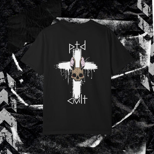 PTD Cult Bunny - Unisex Garment-Dyed T-shirt.