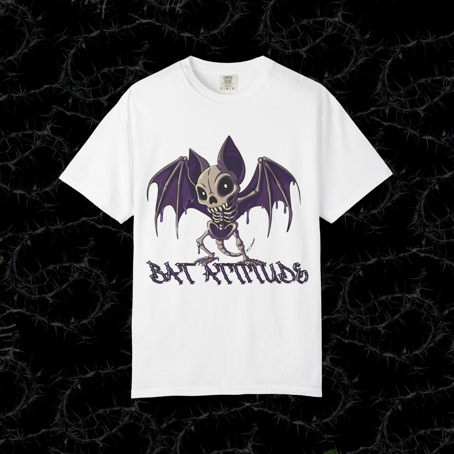 Bat Attitude - Unisex Garment-Dyed T-shirt.