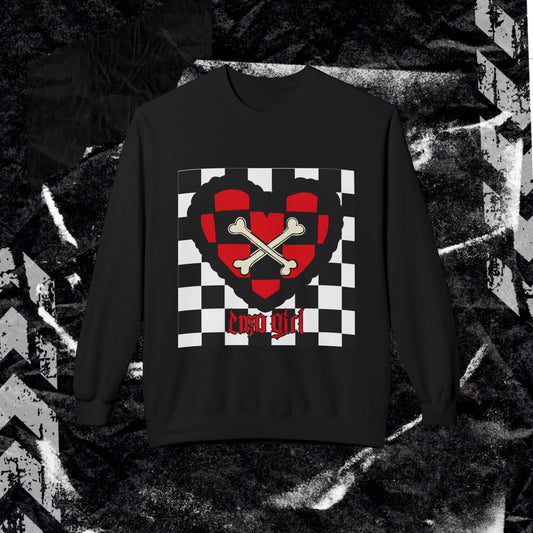 Emo Girl - Unisex Midweight Softstyle Fleece Crewneck Sweatshirt