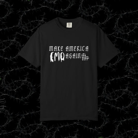 Make America Emo Again - Unisex Garment-Dyed T-shirt.