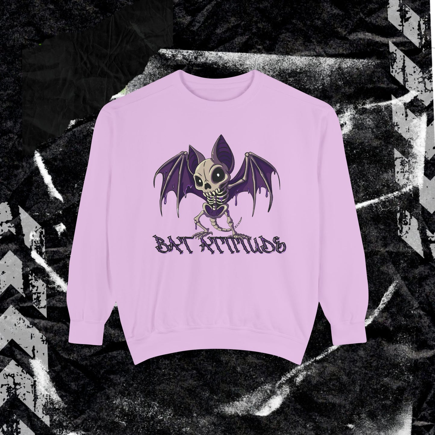 Bat Attitude - Dyed Sweatshirt