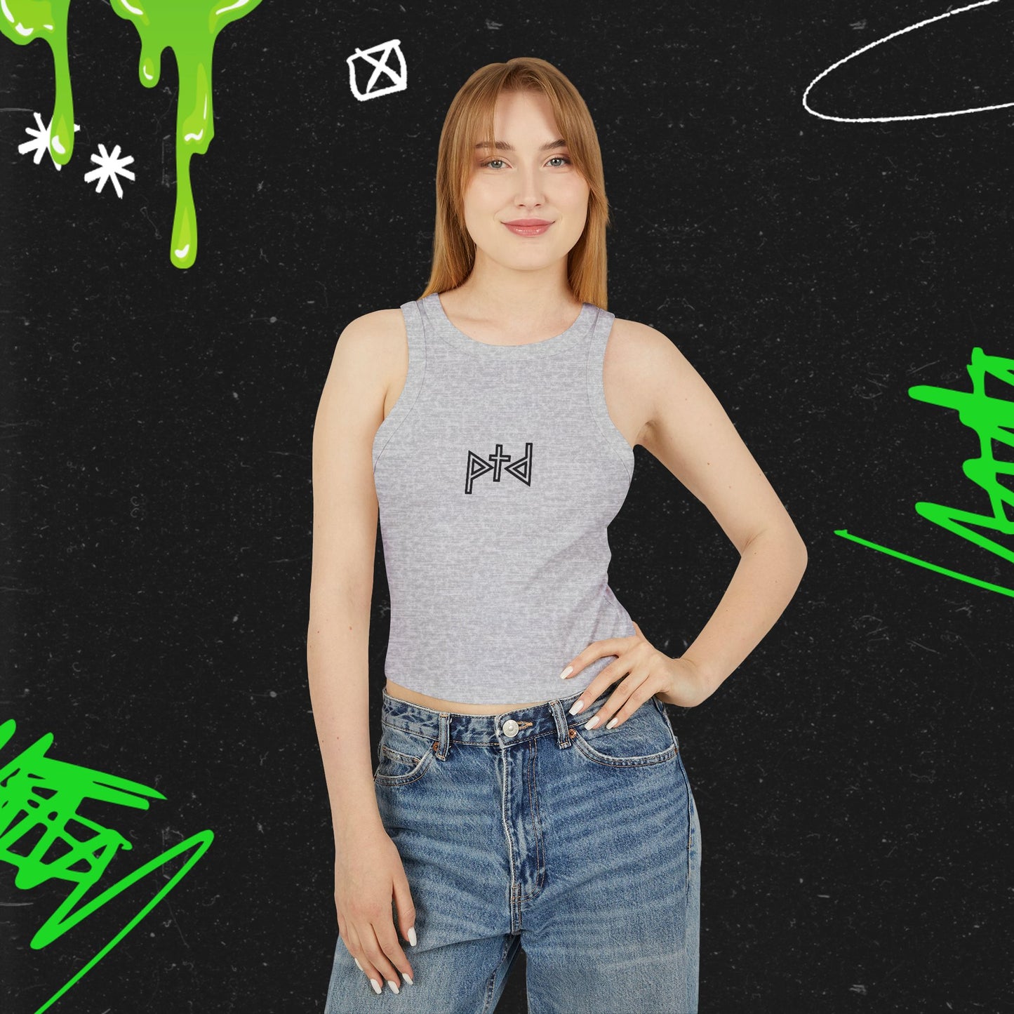 PTD - Women's Micro Rib Racer Tank Top