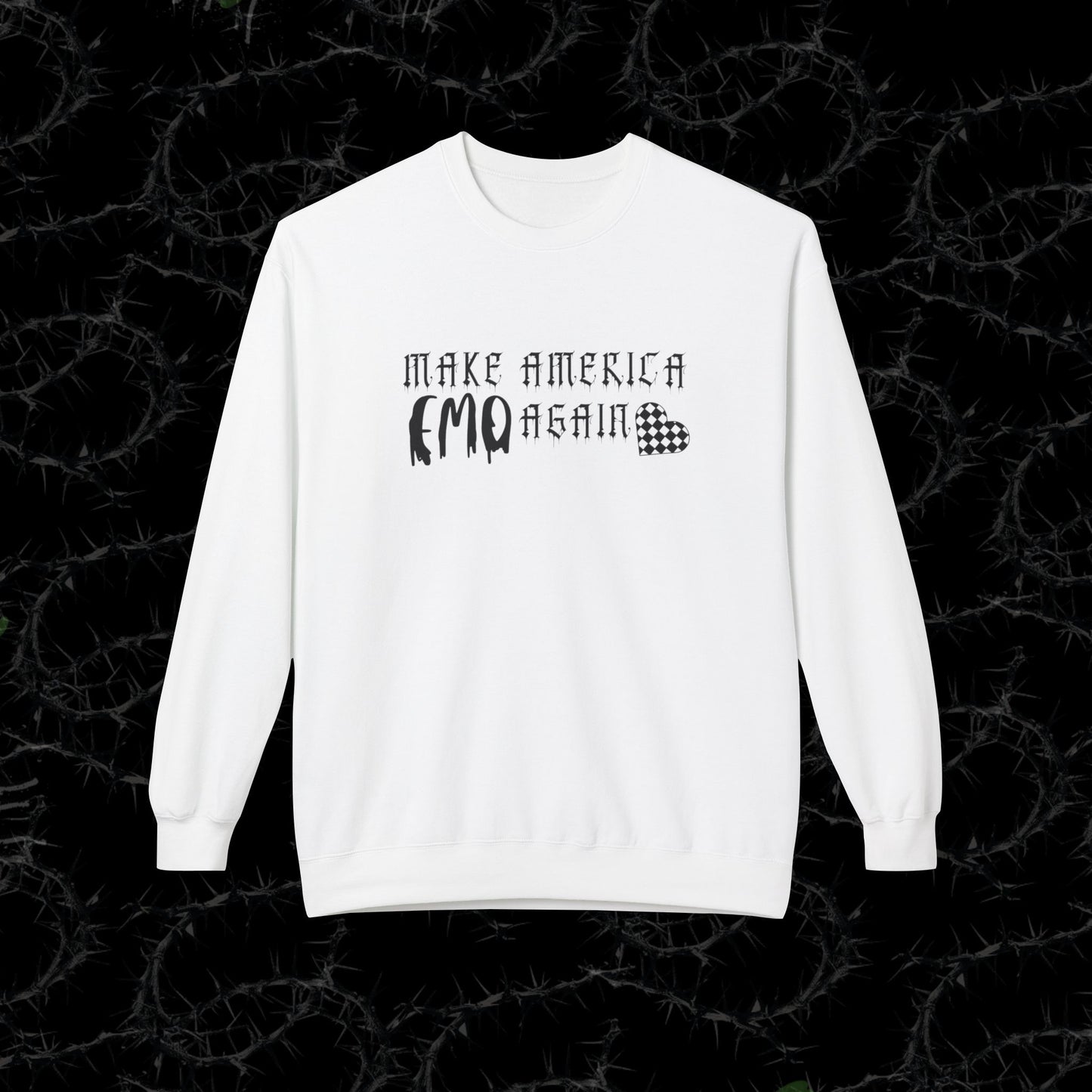 Make America Emo Again - Unisex Midweight Softstyle Fleece Crewneck Sweatshirt