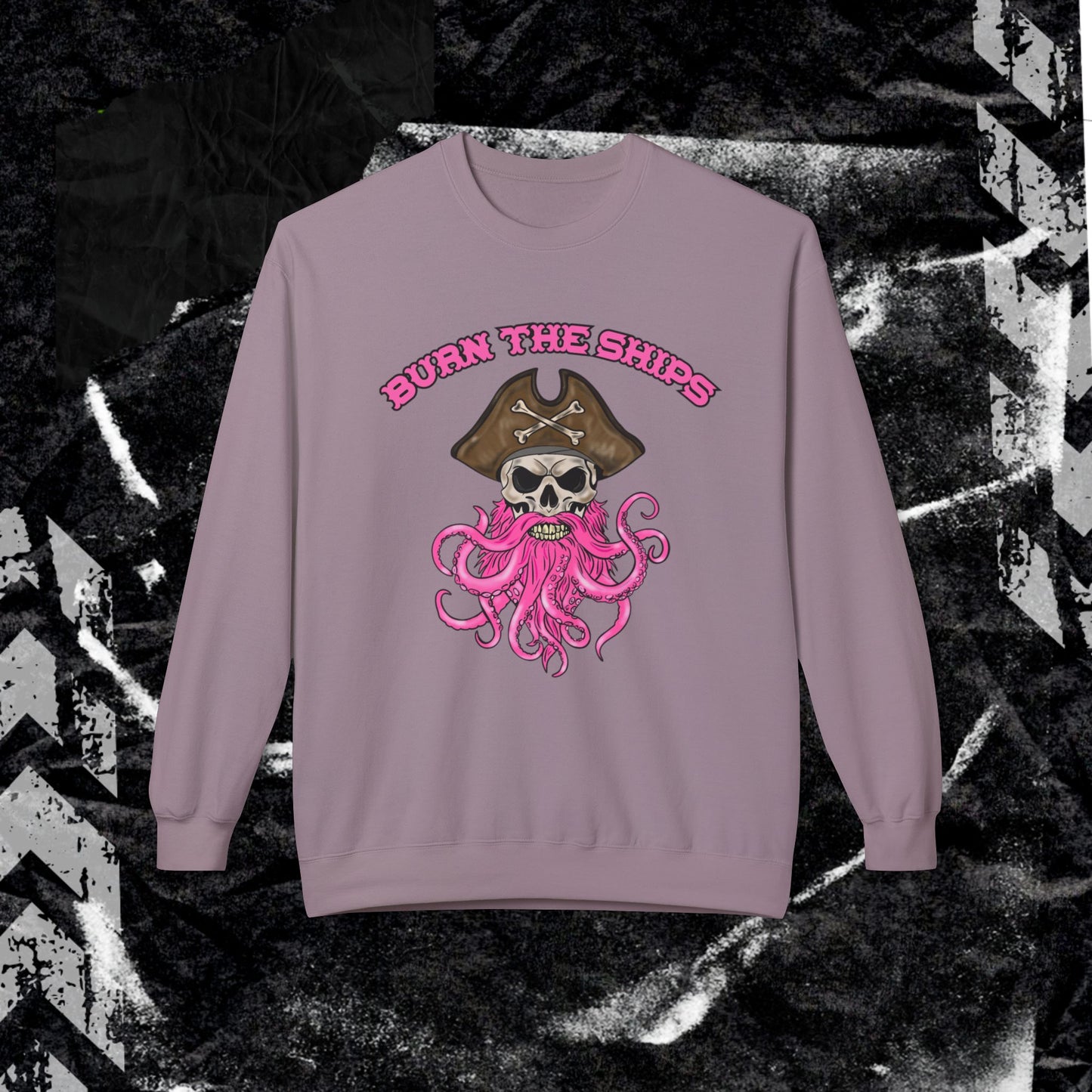 Burn The Ships - Unisex Midweight Softstyle Fleece Crewneck Sweatshirt