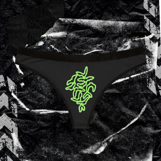 GLOW BATS - Women's Thongs (AOP)