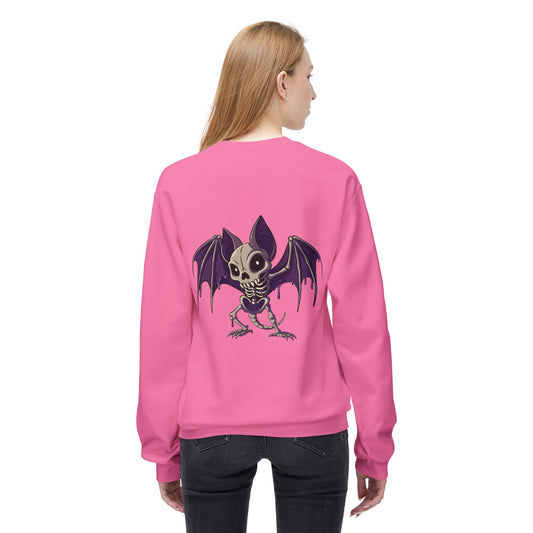 Purple People Eater Batty - Unisex Midweight Softstyle Fleece Crewneck Sweatshirt