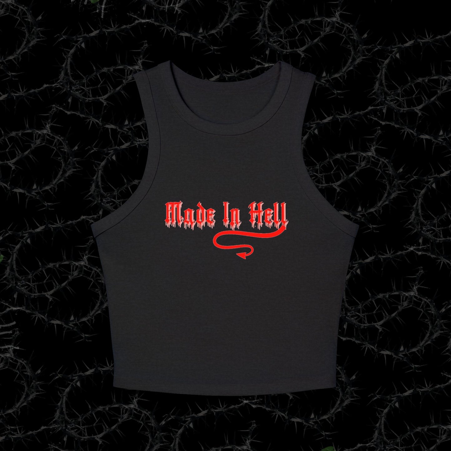 Made In Hell - Women's Micro Rib Racer Tank Top