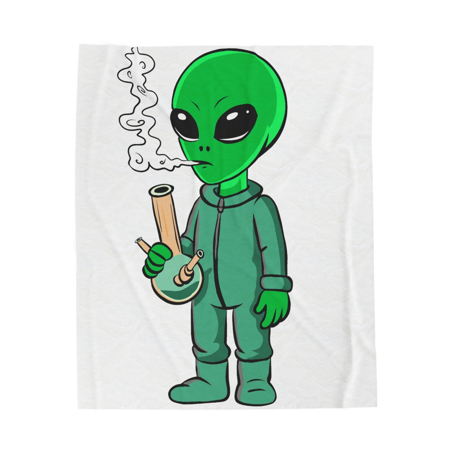 Alien Smoke - Velveteen Plush Blanket