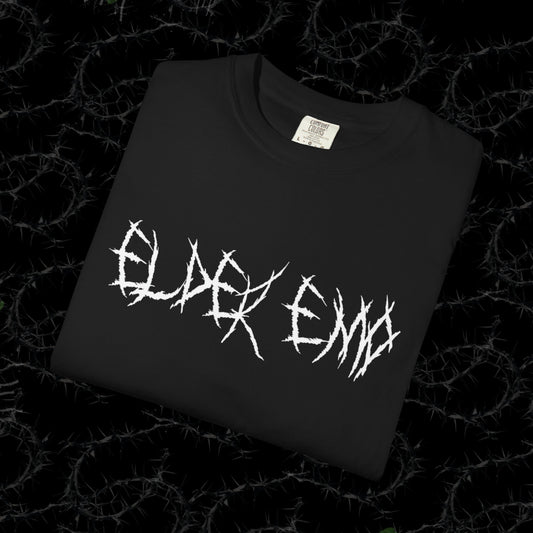 Elder Emo - Unisex Garment-Dyed T-shirt.