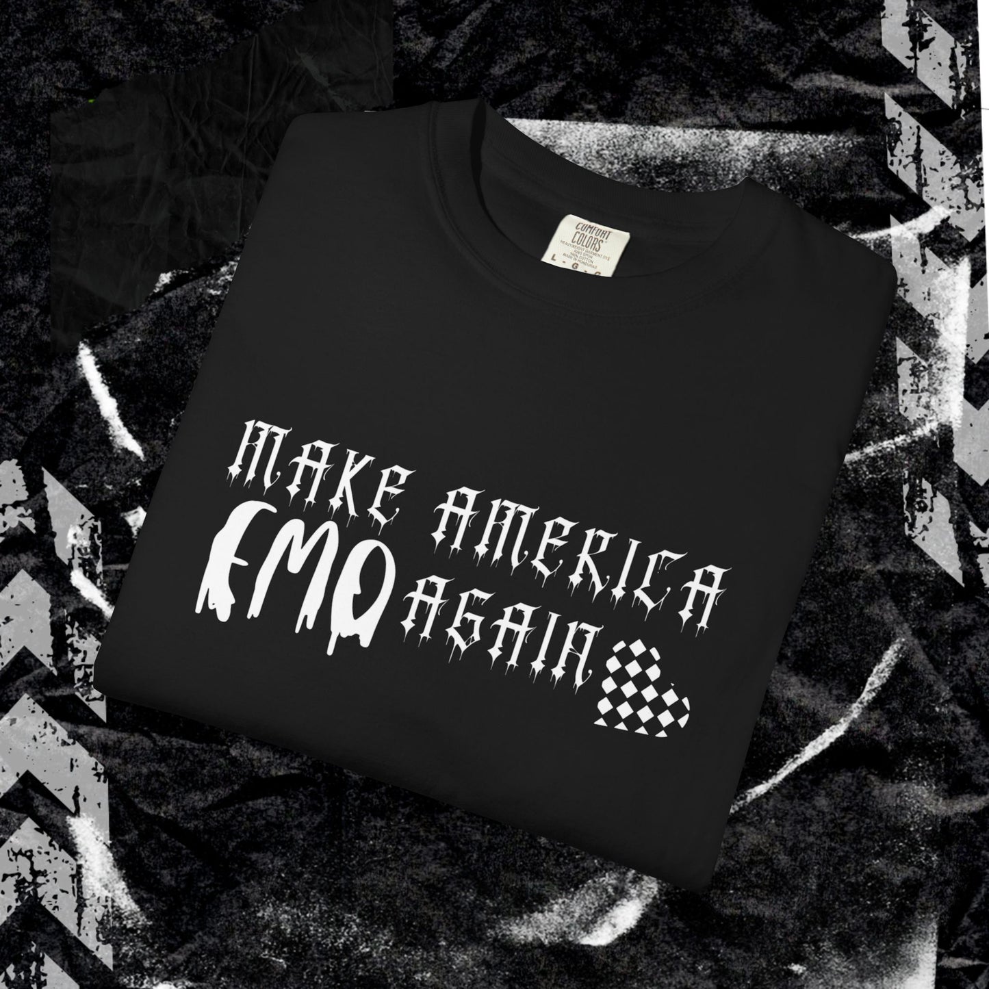 Make America Emo Again - Unisex Garment-Dyed T-shirt.