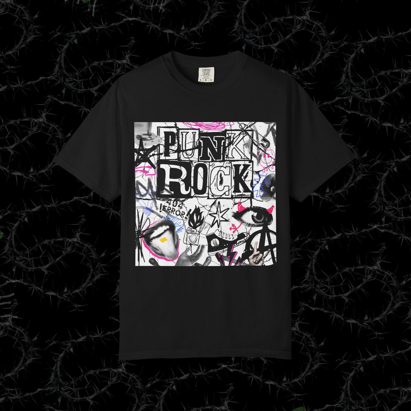 Punk Rock - Unisex Garment-Dyed T-shirt.