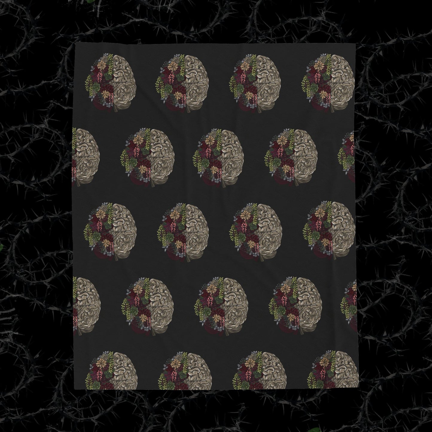 Healing Isnt Linear Brain - Velveteen Plush Blanket