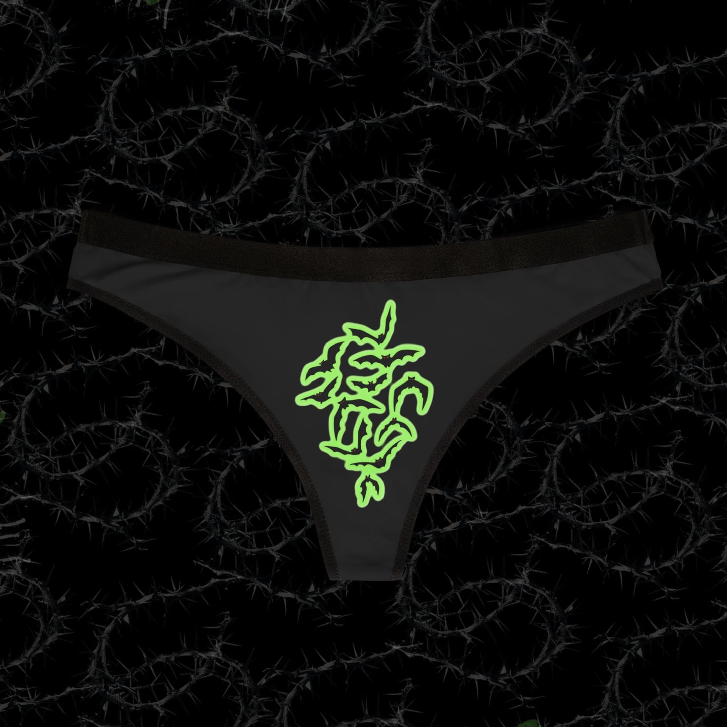 GLOW BATS - Women's Thongs (AOP)