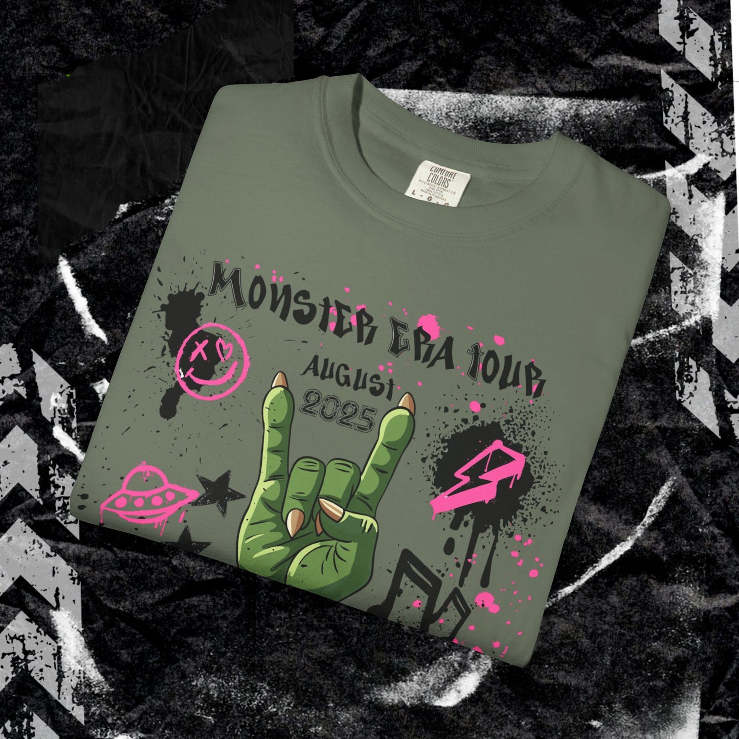 Monster Era Tour - Unisex Garment-Dyed T-shirt.