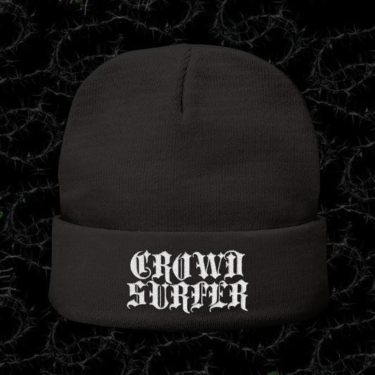 CROWD SURFER- Knit Beanie (Embroidery)