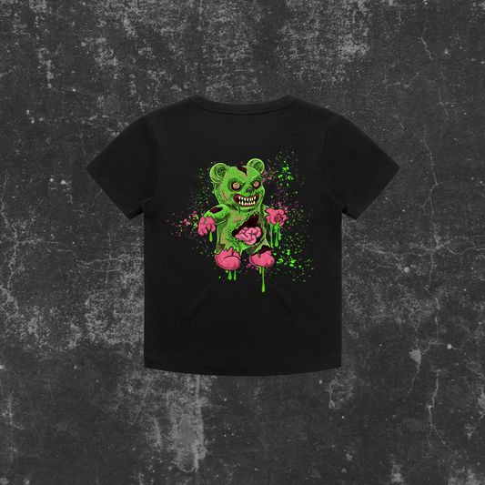 GRUNGE GUMMYBEAR GUTS (backprint) Organic Rib Baby Tee