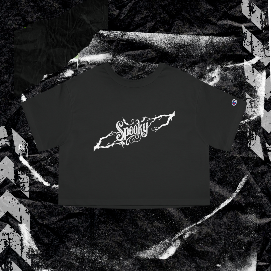 SPOOKY - Champion Women's Heritage Cropped T-Shirt