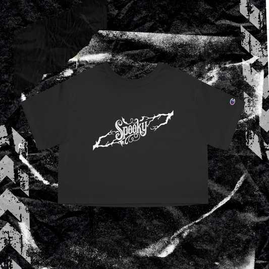 SPOOKY - Champion Women's Heritage Cropped T-Shirt