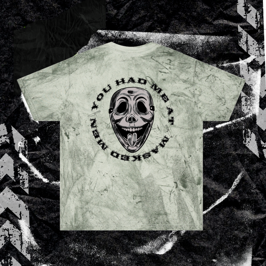 YOU HAD ME AT MASKED MEN - Unisex Color Blast T-Shirt