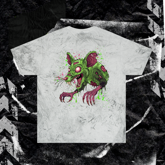 Grunge Rat - (backprint) color blast t-shirt