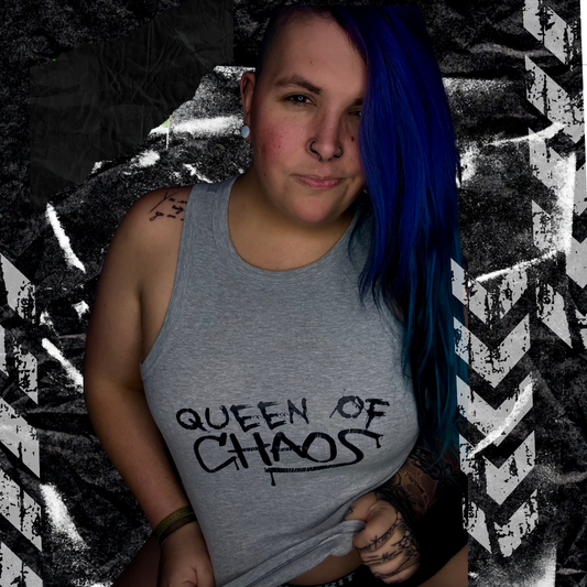 Queen Of Chaos - Women's Micro Rib Racer Tank Top