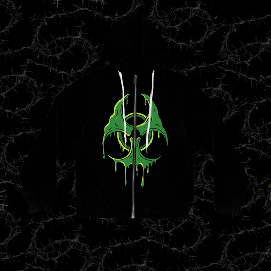 BioHazard - Women’s Full-Zip Hoodie (AOP)