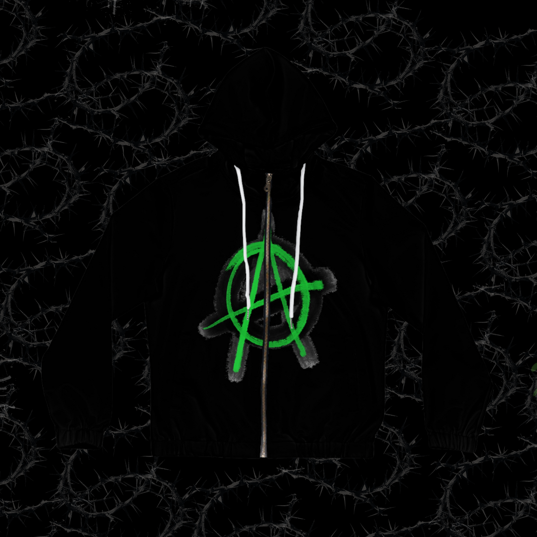 Anarchy - Women’s Full-Zip Hoodie (AOP)