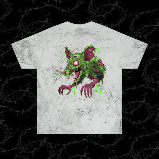Grunge Rat - (backprint) color blast t-shirt
