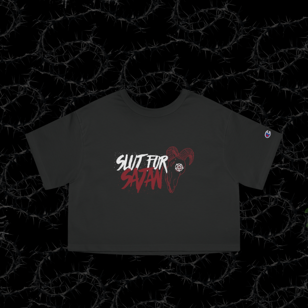 SL*T FOR SATAN - Champion Women's Heritage Cropped T-Shirt