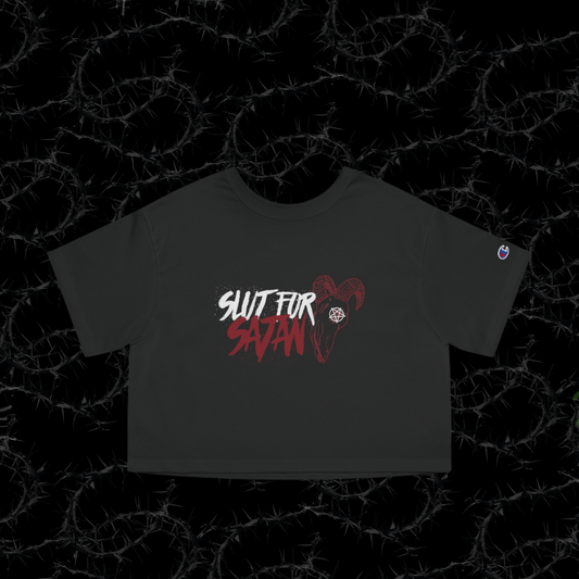 SL*T FOR SATAN - Champion Women's Heritage Cropped T-Shirt