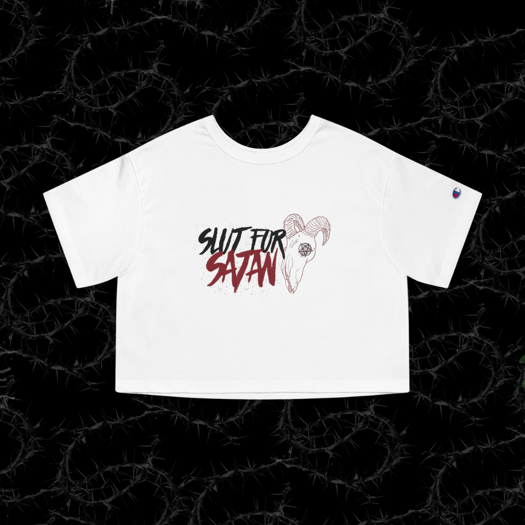 SL*T FOR SATAN - Champion Women's Heritage Cropped T-Shirt