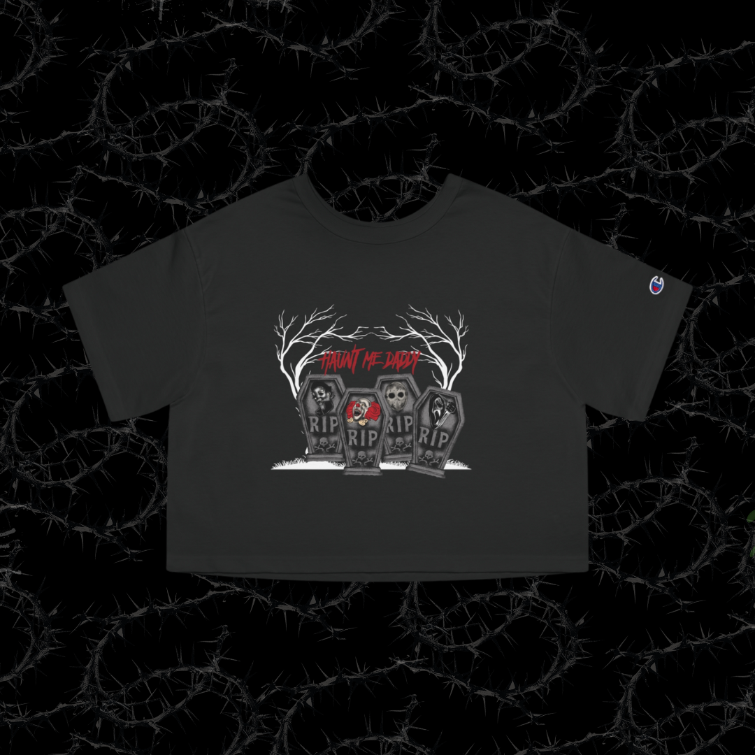 HAUNT ME DADDY - Champion Women's Heritage Cropped T-Shirt