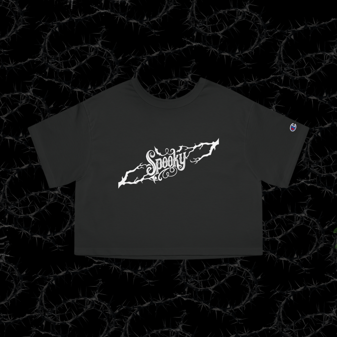 SPOOKY - Champion Women's Heritage Cropped T-Shirt