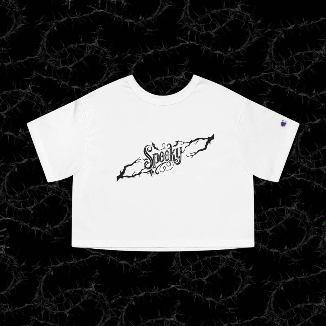SPOOKY - Champion Women's Heritage Cropped T-Shirt