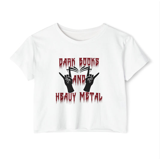 DARK BOOKS & HEAVY METAL - Festival Crop Top