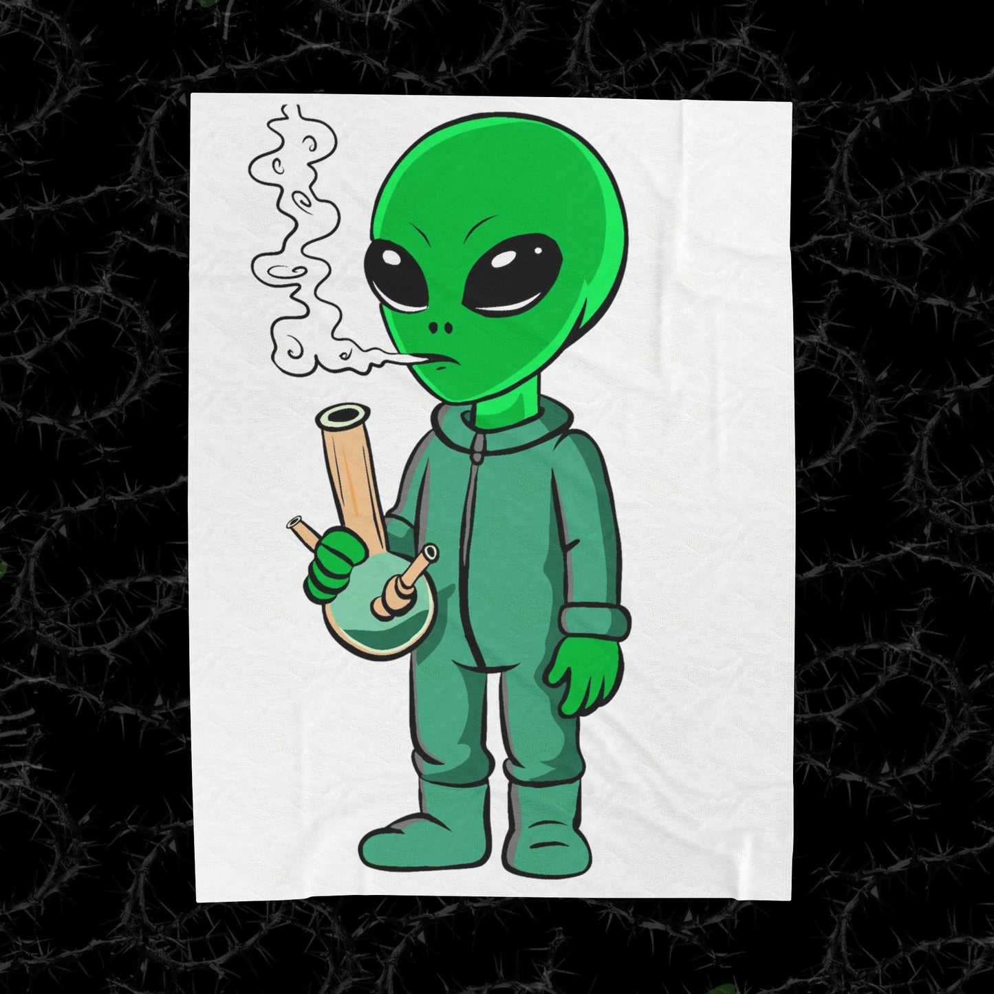 Alien Smoke - Velveteen Plush Blanket