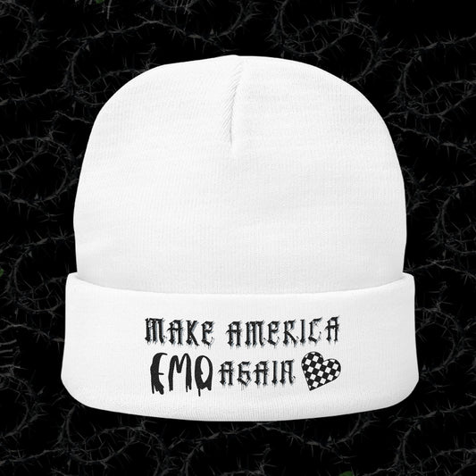 Make America Emo Again - Knit Beanie (Embroidery)