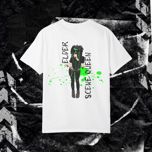 Elder Scene Queen - Unisex Garment-Dyed T-shirt.