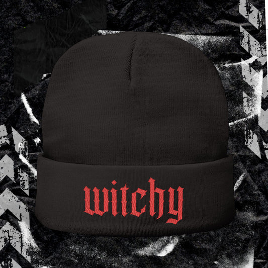 WITCHY - Knit Beanie (Embroidery)